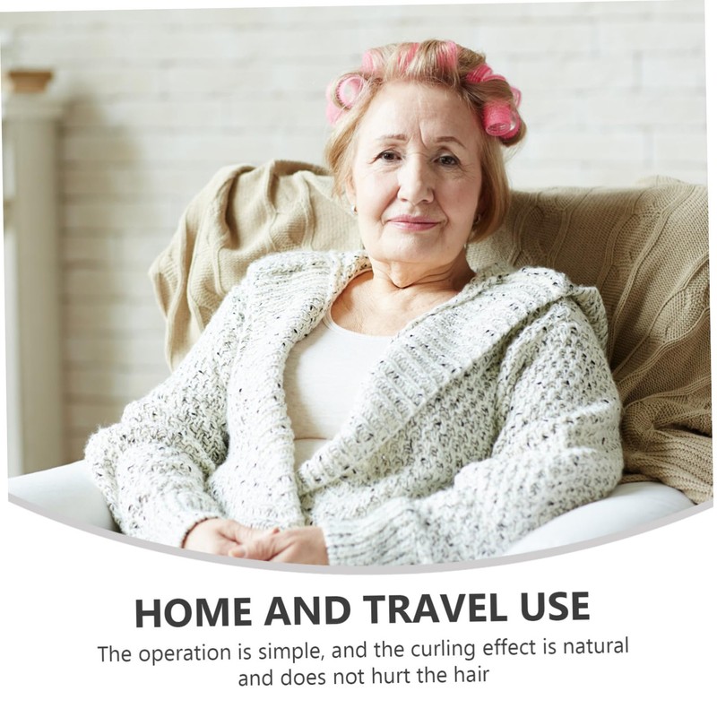 PACKOVE 20Pcs DIY Hair Curling Rollers Lightweight Plastic Wave Hair