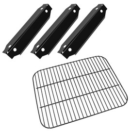 Grill Grate Heat Plate kit - Replacement Part for Dyna-Glo DGC310CNP-D, DGC310RNP-D, DGC310BNP-D, Porcelain Steel Heat Plates, Cooking Grates for Dyna-Glo 3-Burner