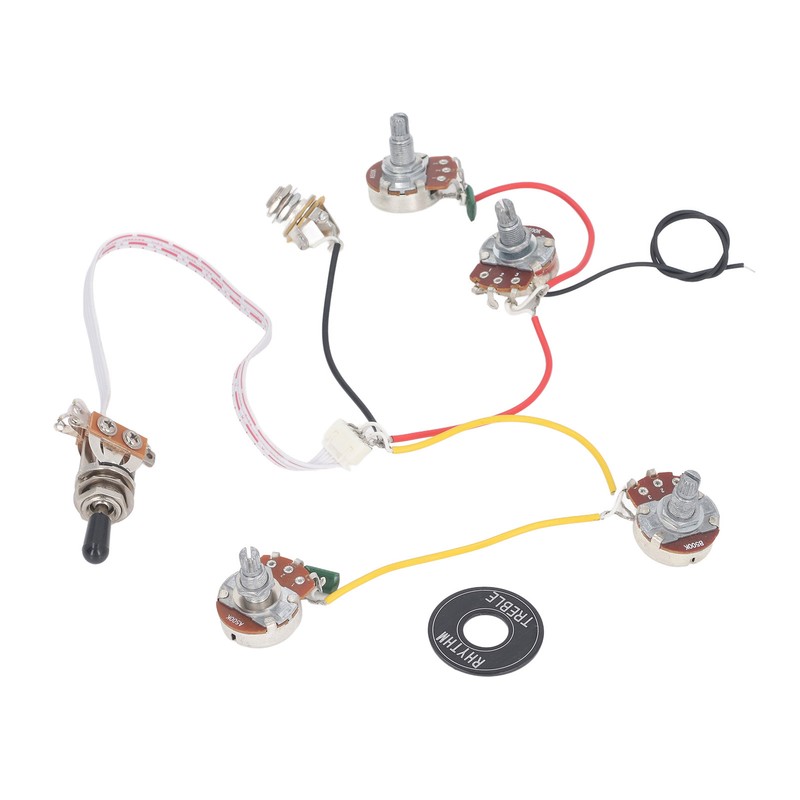 Electric Guitar Wiring Harness Kit 3 Way Toggle Switch 500K