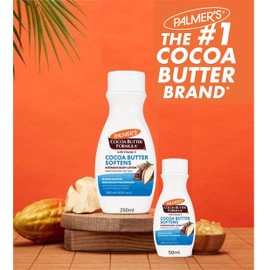 Palmers Cocoa Butter Formula With Vitamin E Softens, Smoothes & Relieves Dry Skin 48 Hour Moisture, Smoothes Marks, Tone Skin. 1 x 250ml Bottle & 1x 50ml Travel Size Bottle of Palmer's Lotion