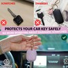 ANHBKAR Leather Keys Sleeve for Broken Car Key Loop Replacement