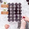 24 Compartment Mini Cupcake Containers, Set of 5 Disposable Plastic