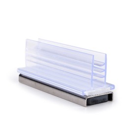 magnets4you - Pack of 5 magnetic sign and card holders, vertical. Holds material thicknesses up to 3 mm. Perfect for presenting advertisement / information in the sales area or at trade fairs