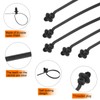 HARFINGTON 100pcs Push Mount Cable Zip Tie 6.5" x 0.18"