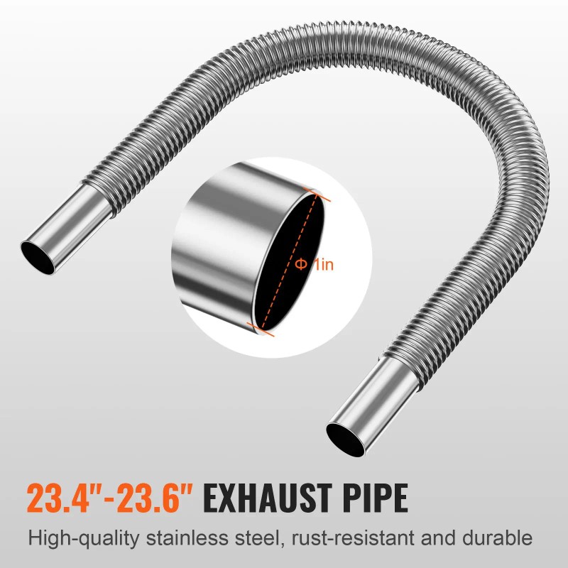 Diesel Heater Exhaust Fan Set 3\" Extendable Air Duct Hose