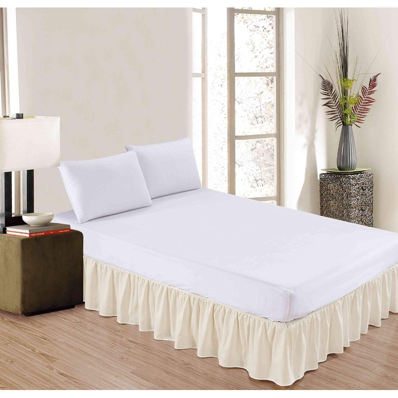 Sheets & Beyond Wrap Around Solid Microfiber Luxury Hotel Quality
