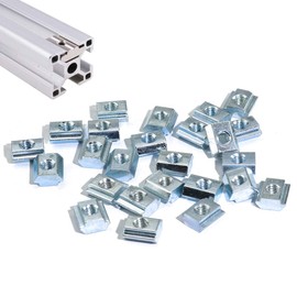 Boeray 50pcs M3 Slide in T Nut Tee Sliding Nut for 2020 Sereis Aluminum Extrusion Profile Slot 6mm