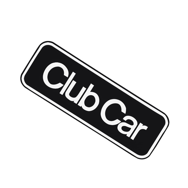 Drive-up Name Plate for Club Car Onward Emblem Silver for