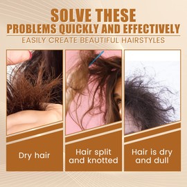 Gentle Conditioner for Damaged & Dry Hair, Oats and Honey Leave in Conditioner, Hydro Nutritive Detangling Conditioner, Detangling Leave-in Conditioner, Hair Care All Hair Types Hair Mask