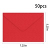 YINUOYOUJIA 50 PCS Pearl Red Envelopes A7,5 x 7 Red