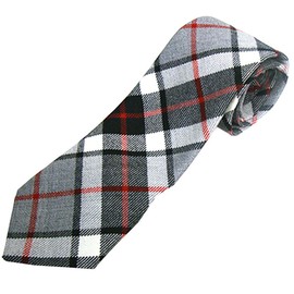 Lochcarron of Scotland Wool Necktie, Tartan Check, Made In Scotland, UK, A Favorite of The British Royal Family -