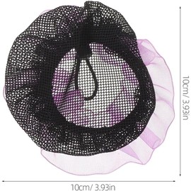 Mikinona 20 Unidades De Cubre Moños Para Mujer Redecillas Para El Cabello Accesorios Para Moños Redecillas Para Bailarinas Accesorios De Ballet De Danza Color