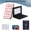 zyrtty Passport Holder, Pink Strawberries Bows Pattern Passport Cover Travel