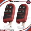 2Red Replacement Smart Remote Key Fob 433MHz for Chrysler 300