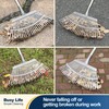Yocada 19.3" Garden Leaf Rake Wide Heavy Duty Adjustable Long