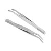 TOVINANNA Portable Eyebrow Tweezer with Comb Stainless Steel Eyelash Extension