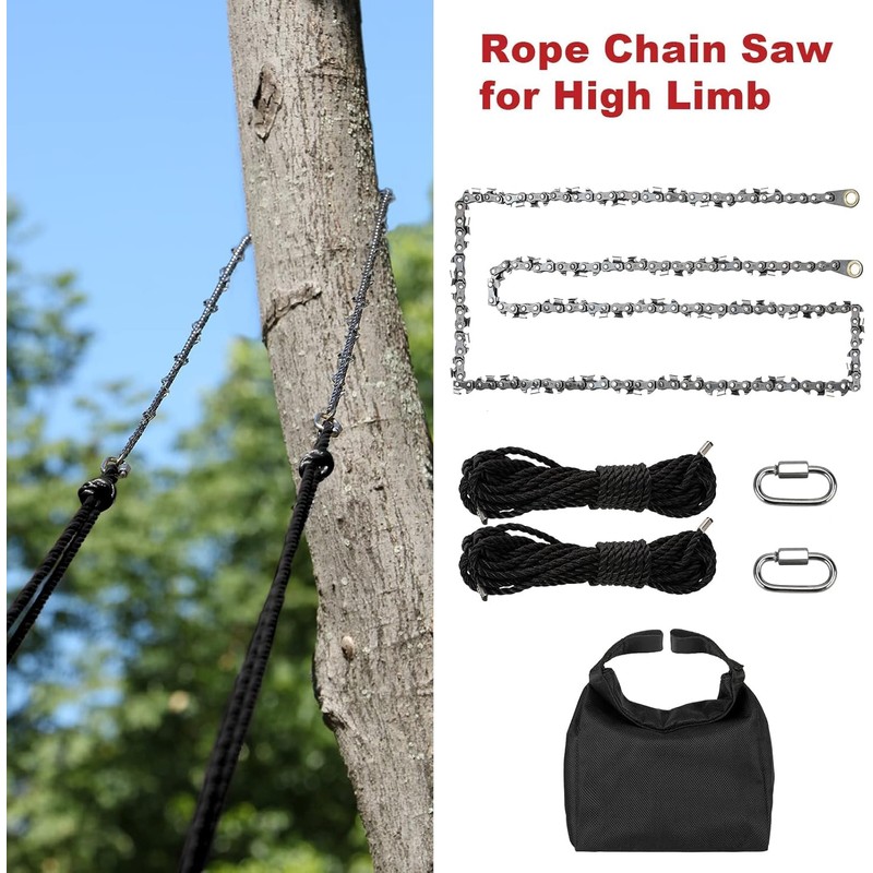 High Limb Rope Saw 55 Inch Rope Saw for Tree