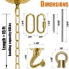 Omytie 15 Ft Heavy Duty Hanging Chain Kit with Connection