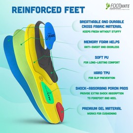 FOOT MATE Hallux Sport Orthopaedic Insoles - Shoe Insoles Orthopaedic Insoles Shoes - Insole - Shoe Insoles - Shoe Insoles (S)