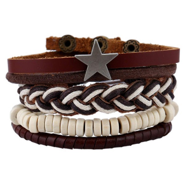 Sukkhi Lavish Adjustable Leather Multi Colour Bracelet for Men (BC80855SK)