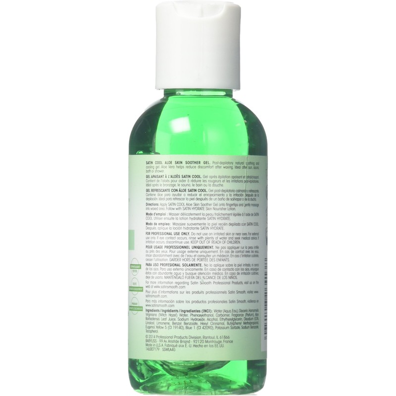SATIN SMOOTH Cool aloe vera skin soother, 4.0 ounce, 4