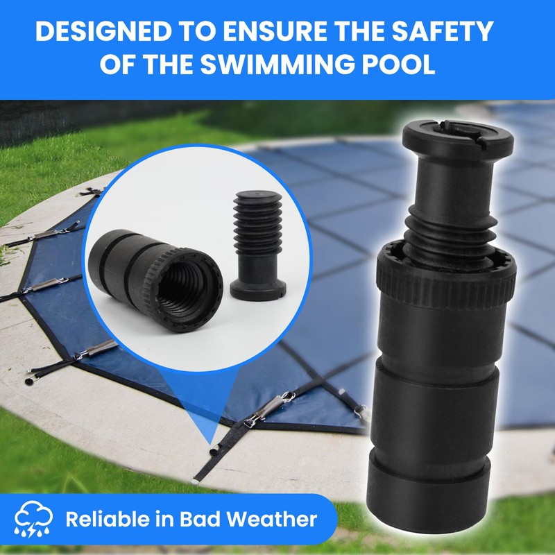 CELLGOKO 24 Pack Pool Cover Anchors for Concrete and Paver