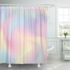 ArtSocket Shower Curtain Watercolor Girly Ombre Blue Pattern Gradient Pastel