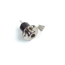 mLaval Guitar Parts General Acoustic Guitar End Pin Jack output Socket .1/4“ Mono ,Nickel