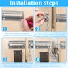 8Pcs Door Chain Lock Stainless Steel Security Chain Lock with