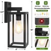 BesLowe Upgraded Motion Sensor Outdoor Wall Light, 13” Dusk to