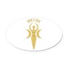 CafePress Wiccan Symbol Euro Oval Car Bumper Magnet