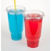 Golden Apple Cup series, 40oz Clear Plastic cups with Flat