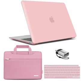 IBENZER Compatible with New MacBook Air 13 inch Case 2022 2021 M1 A2337 A2179 A1932, Hard Shell Case & Sleeve & Keyboard Cover & Type C for Mac Air 13 with Touch ID (2018-2022), MAT13-RQ+3