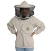 Forest Beekeeping Jacket with Round Veil Hood, Professional Premium Beekeeper