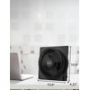 BLACK+DECKER 9-Inch Frameless Box Fan, Freestanding Desk Fan with 3-Speed