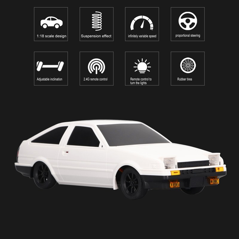 RC Drift Car 1/18 4WD 10KM/H 2.4GHZ with 14500 500mah