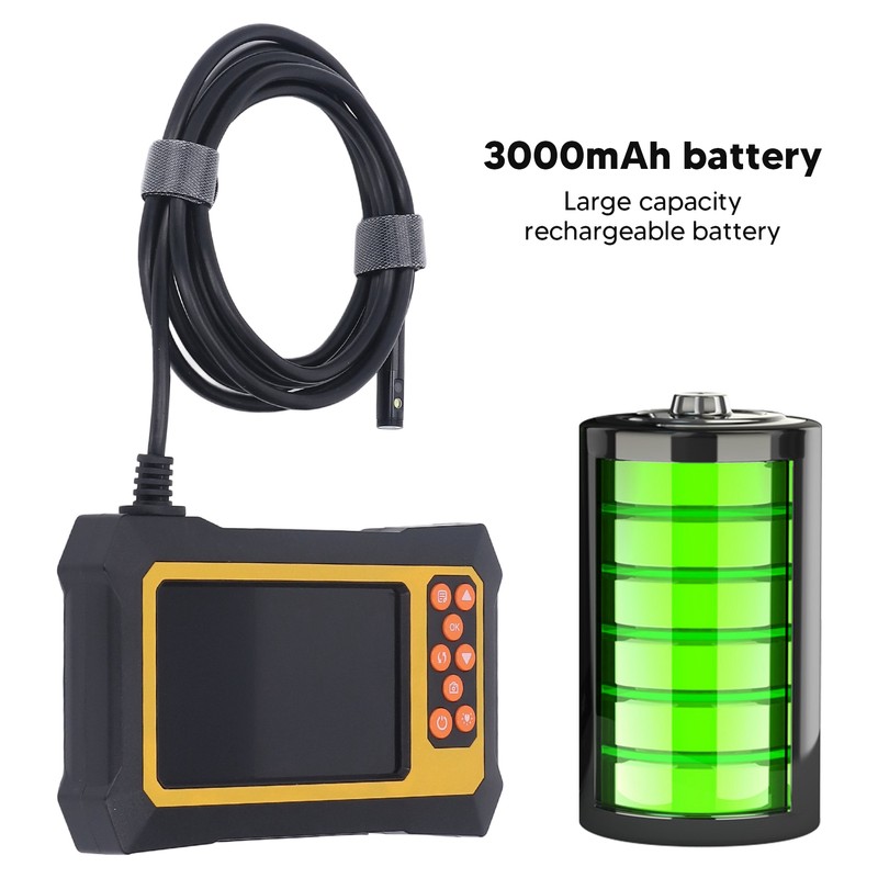 Dual Lens Industrial Endoscope ABS 1080P Digital Inspection Camera Waterproof