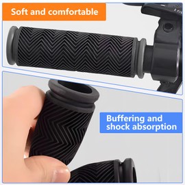 laveroar 2 Pairs Scooter Grips, 22mm Aperture Rubber Micro Scooter Handles Grips for Children Bike, Kid Bicycle (Black)