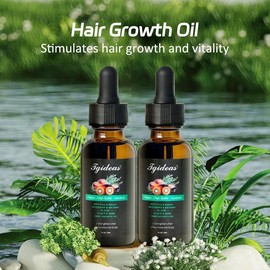 Tgideas Rosemary & Batana Oil -Blended with Jojoba & Argan Organic Essential Oil forHair Haircare Daily Repairing Restore Moisture Vitamins - Specification: 2 Bottle (Economical Packing)