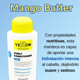 Yellow Curls Hidratación Anti Frizz para Ondas y Rizos Acondicionador 500ml                                                                           