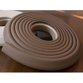 Cardinal Gates Edge & Corner Safety Cushion, 12 ft Roll + 4-Corners (Brown)