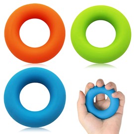 3PCS Hand Grips Strengthener Safe and Reliable No Bad Smell Hand Exerciser Grip Strengthener Smooth and Handy Hand Grip Strengthener Rings for Finger Strengtheners and Rock Climbing