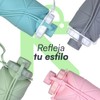 Termo Plegable de Silicona 600 ml, Botella Portátil Antiderrames para