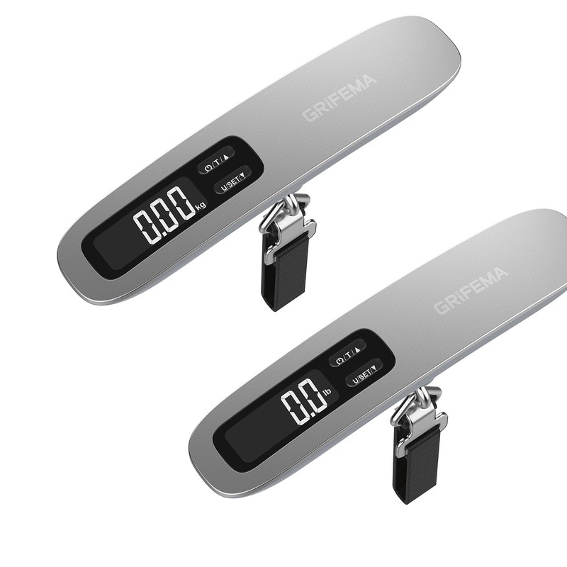 GRIFEMA GA2006 Digital Luggage Scale, 50kg (110lb) Capacity, Backlit LCD