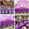 JALANCY 4 Pack Rectangle Tablecloth 60x102 Inch Purple Table Cloth