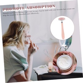 Healeved 1pc jade roller body roller jade massage roller scrapping plate ice roller for face eye roller face roller jade rolling jade face massager aluminum alloy Miss care Rose Quartz