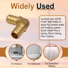 Horiznext 1/2 inch pex elbow fitting, brass coupling adapts water