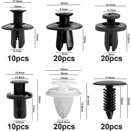 sohomall 100PCS For Subaru Car Rivet Push Pin Fastener Retainer Bumper Fender Clips