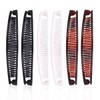 Jagowa 6 Pcs Banana Hair Clips Classic Retro Ponytail Clips Hair Comb for Long Hair Women Girls 15cm (White, Black, Brown)