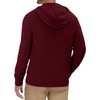 TUREFACE Red Hooded Sweater for Men Casual Long Sleeve Knitted